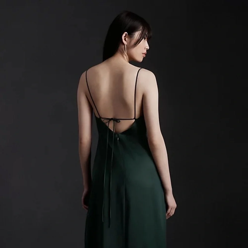 BHLDN Dark Green Maxi Dress - Picture 4 of 4